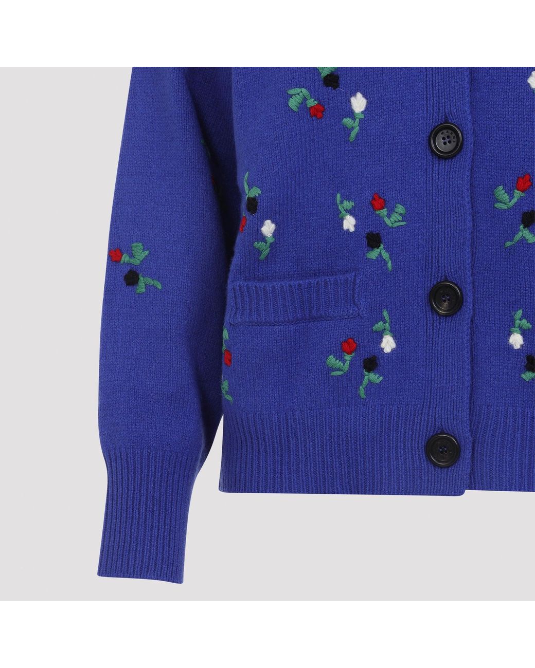 Marni Bluette Embroidered Floral Cardigan