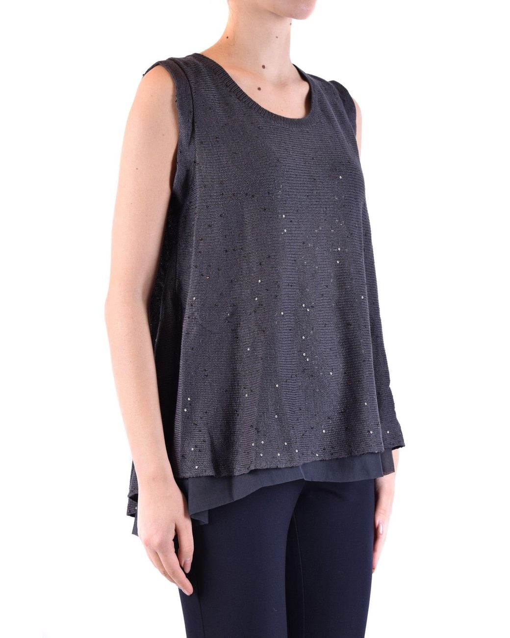 Brunello Cucinelli Blue No Sleeves