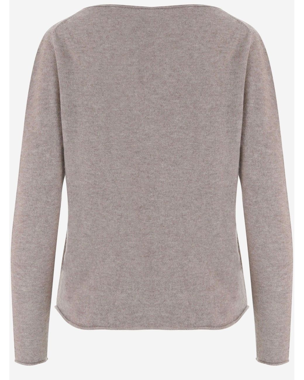 Allude Gray Cashmere Sweater