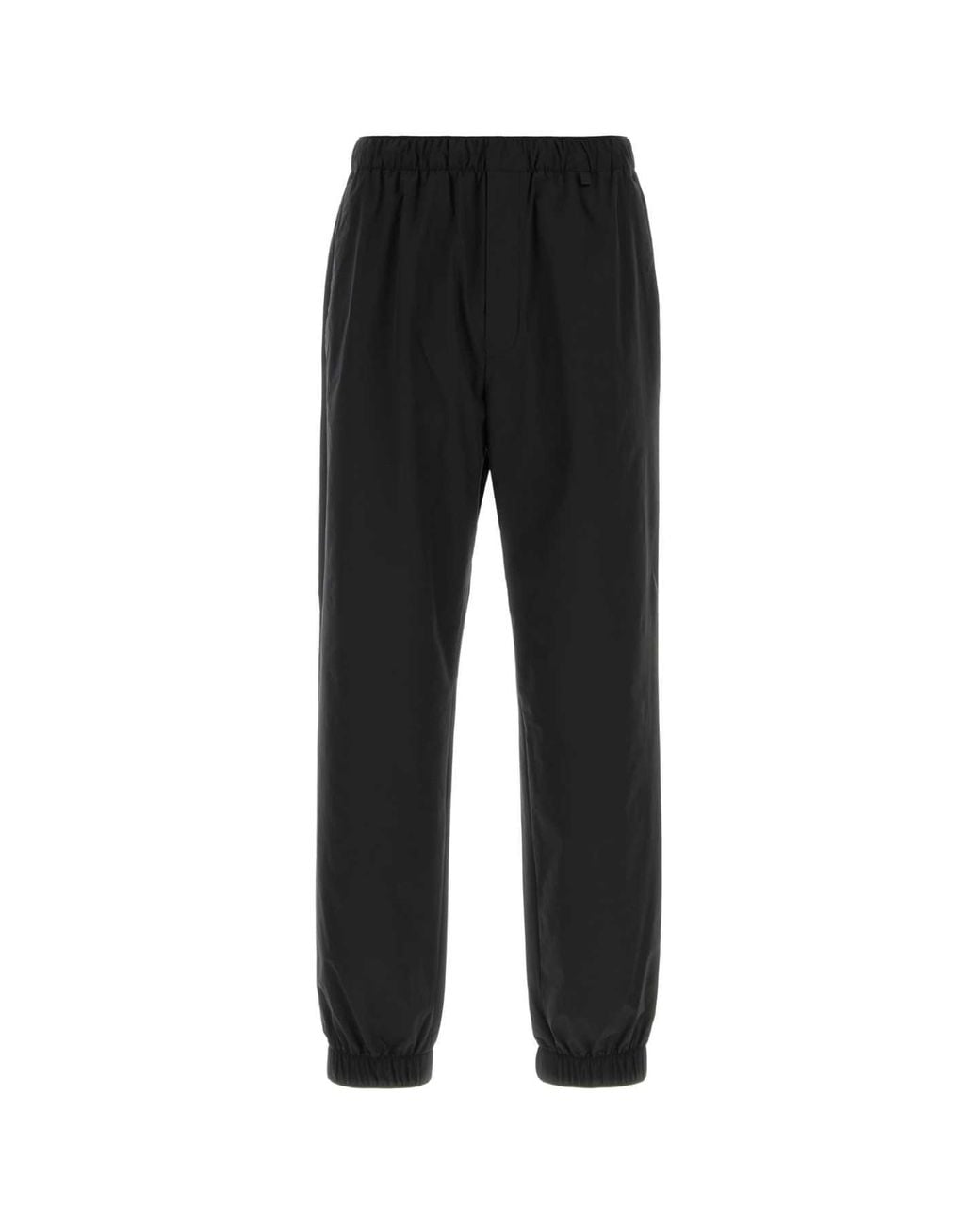 Moncler Black Canvas Joggers for men