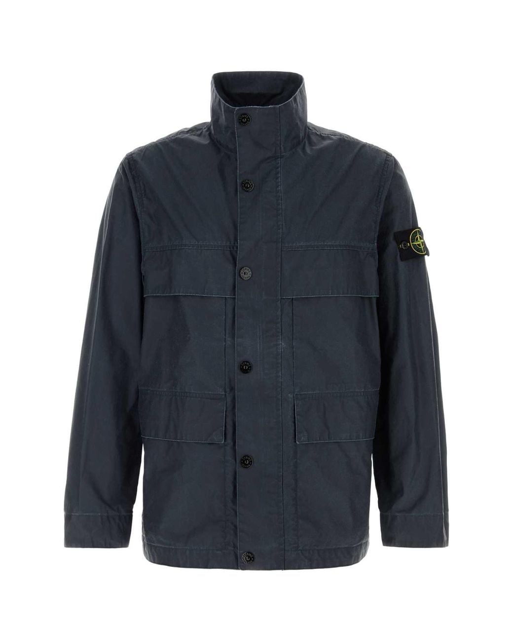 Stone Island Blue Logo Jacket for men