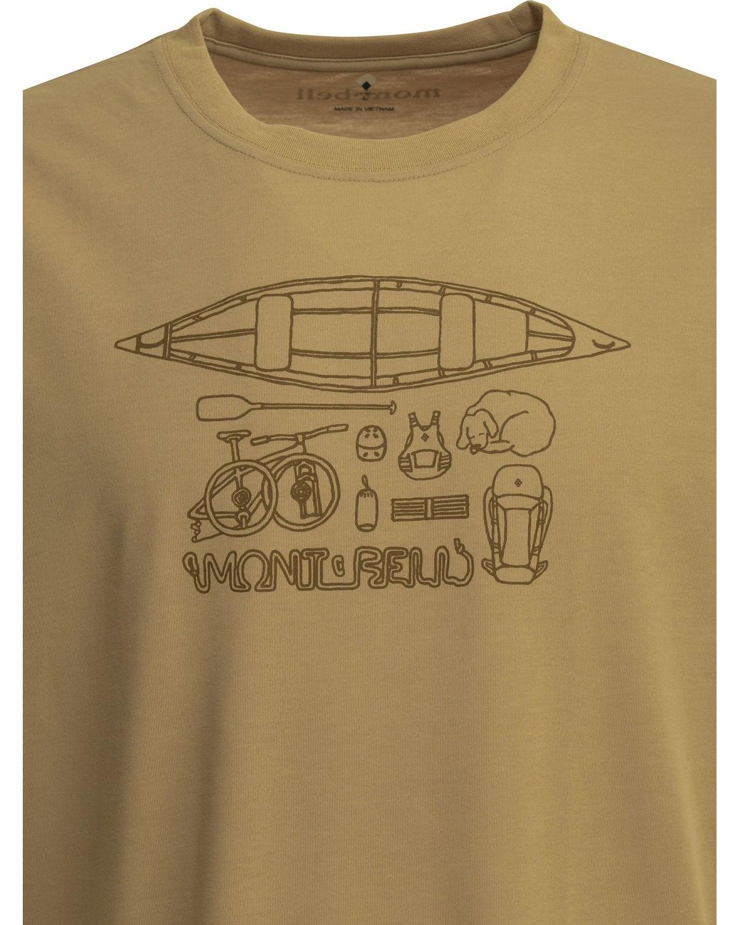 Montbell Green Polyester T-Shirt