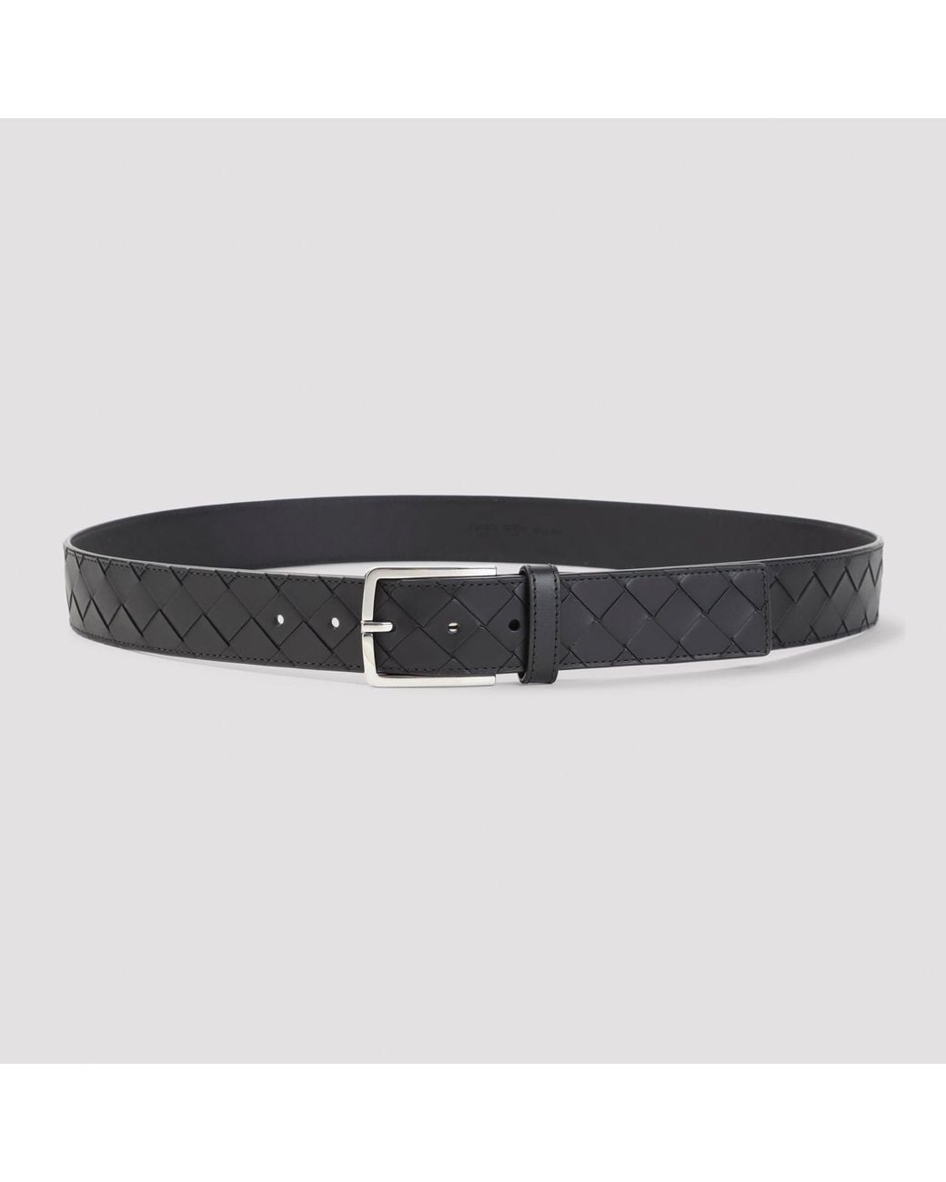 Bottega Veneta Black Intrecciato Belt