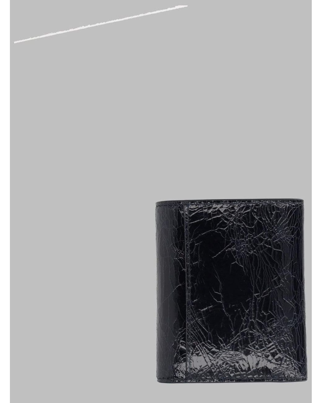 Maison Margiela Gray Wallet Four Stitches Leather & Purses