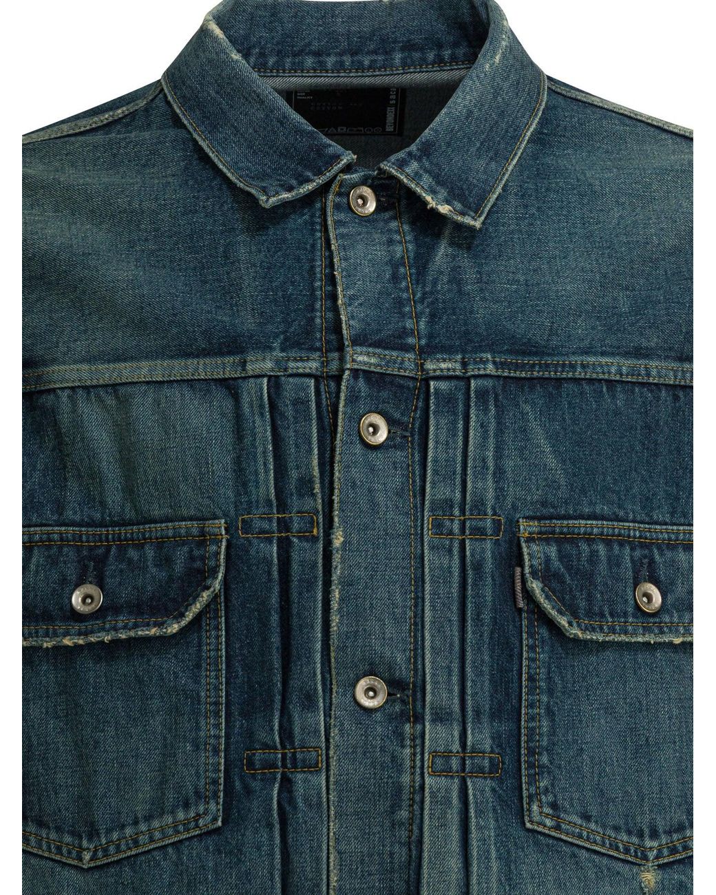 Sacai "beyondexx" Spijkerjack in het Blue