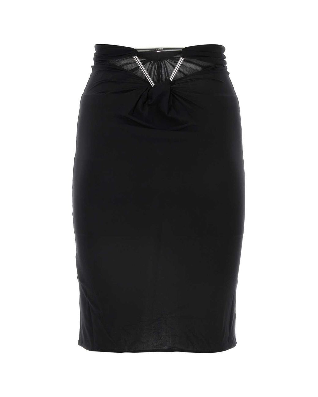 Coperni Black Midi Skirt Triangle