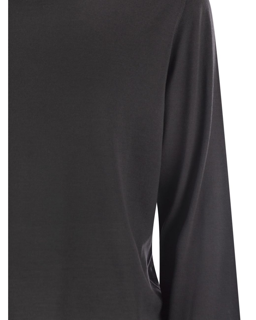 Fedeli Superfine Wool Turtleneck Derby in het Gray voor heren