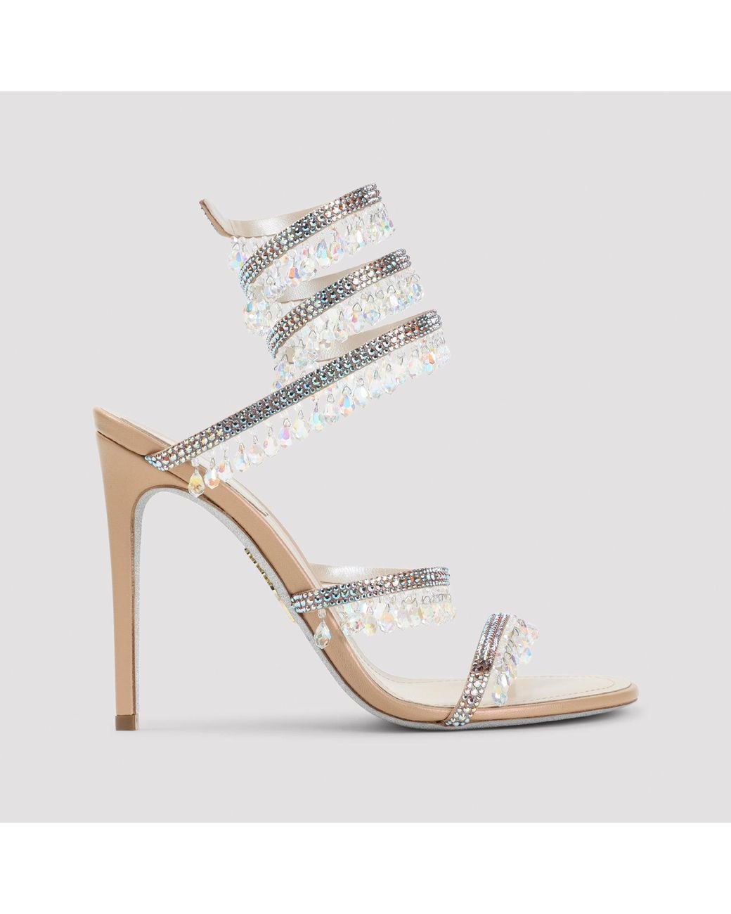 Rene Caovilla White René Caovilla Chandelier High-Heel Sandal