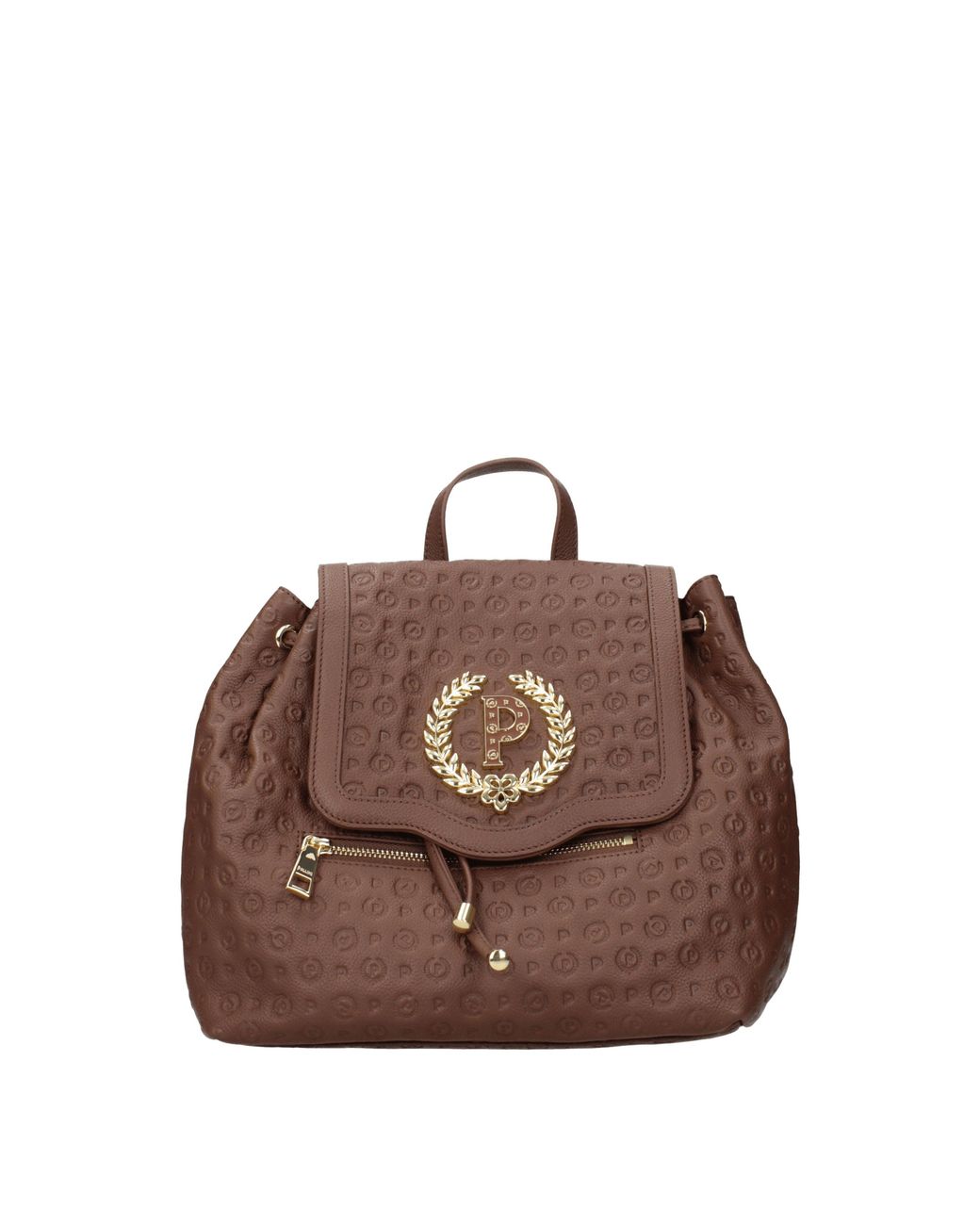 Pollini Brown Zaini E Marsupi Donna Pelle Marrone/Terra