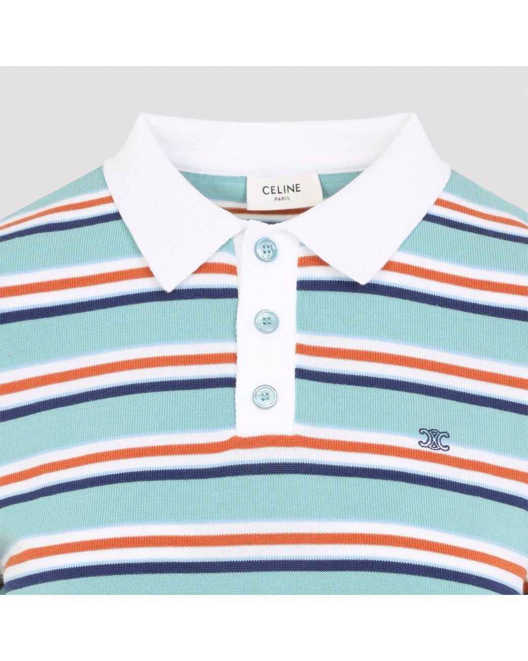Céline Blue Polo Sweater