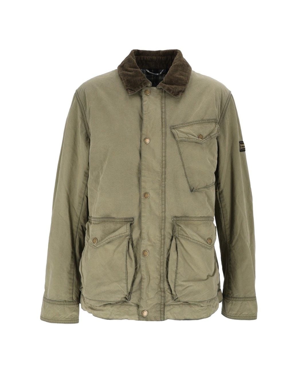 Barbour Green Winter Drifter Washed Wax Jkt