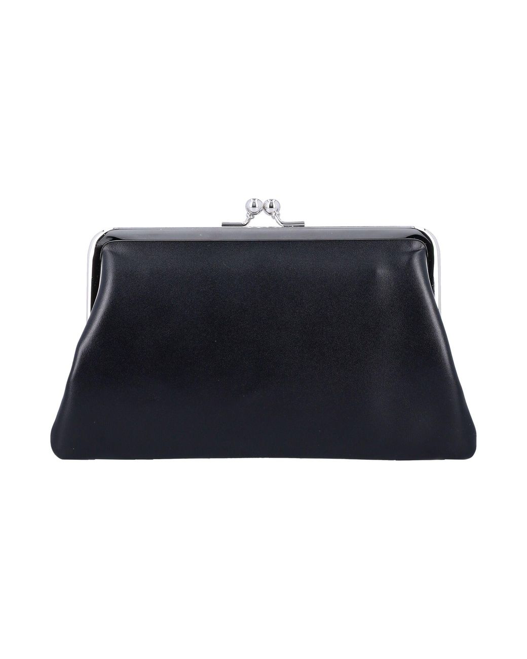 Comme des Garçons Blue Medium Kiss-Clasp Purse