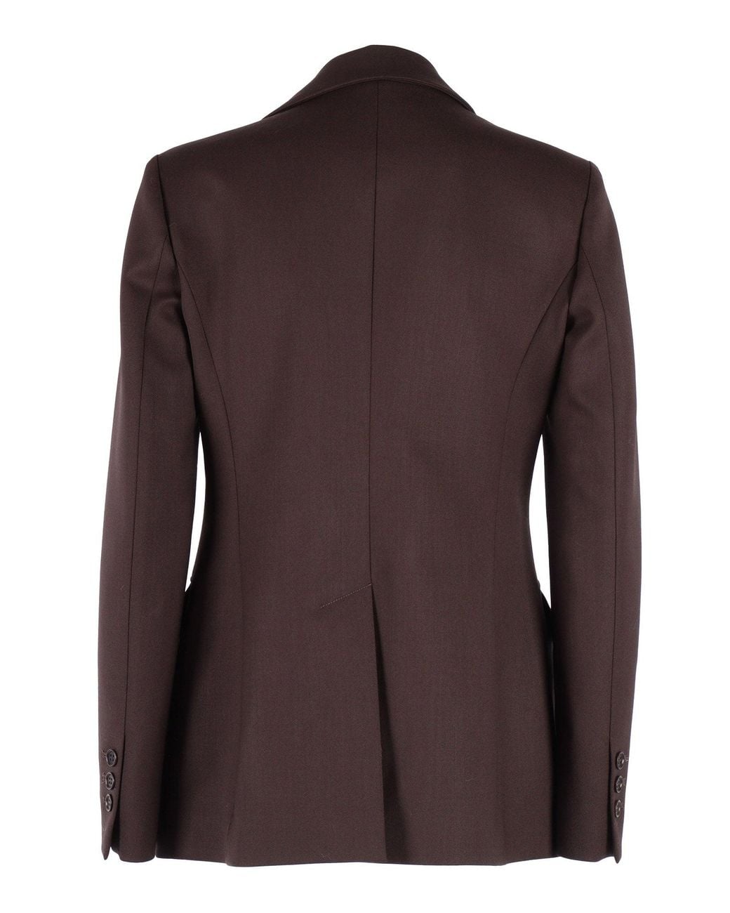 P.A.R.O.S.H. Brown Tailored Blazer With Structured Shoulders