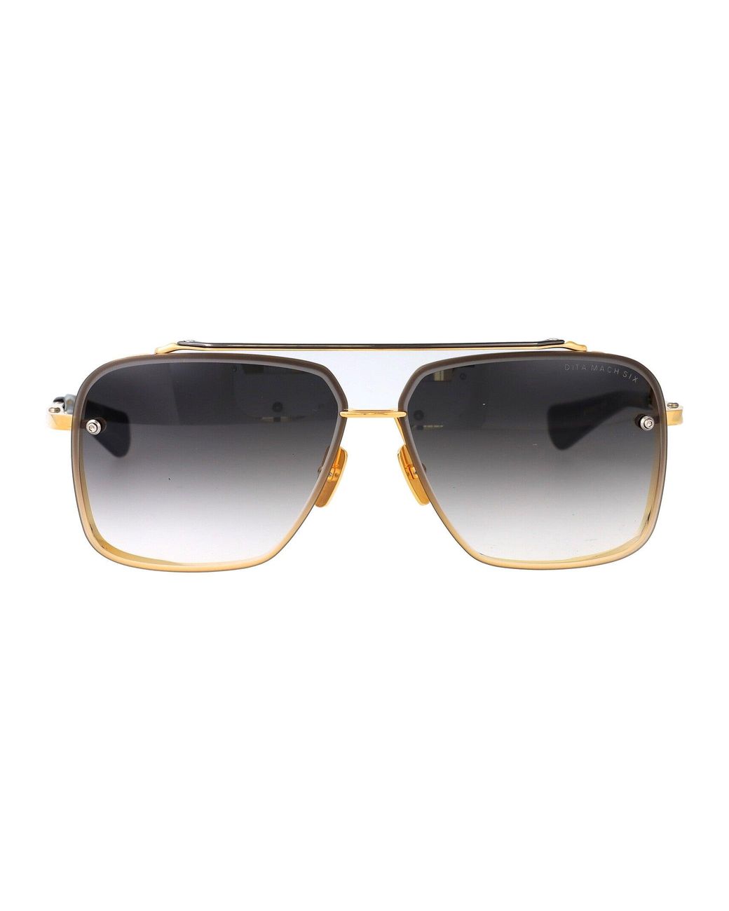 Dita Eyewear Black Aviator Sunglasses Dts121 01 Gld Blk