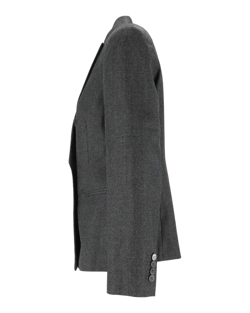 Peserico Black Tailored Structured Shoulders Double-Breasted Blazer