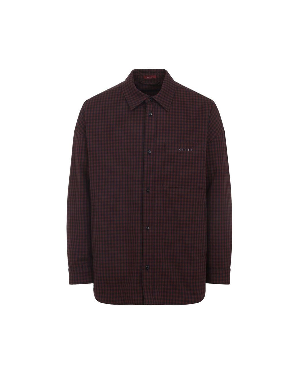 Gucci Purple Spw Macro Vichy Jacket for men