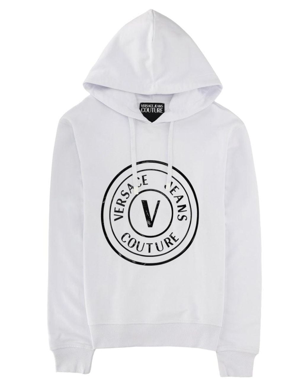 Versace Jeans Couture Gray Logo Hoodie Sweatshirt For for men