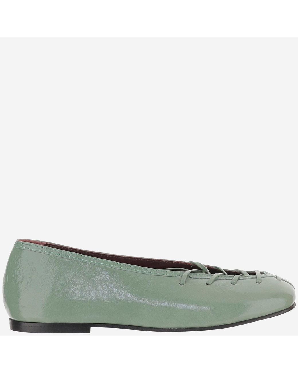 Alohas Green Bumi Onix Leather Flats