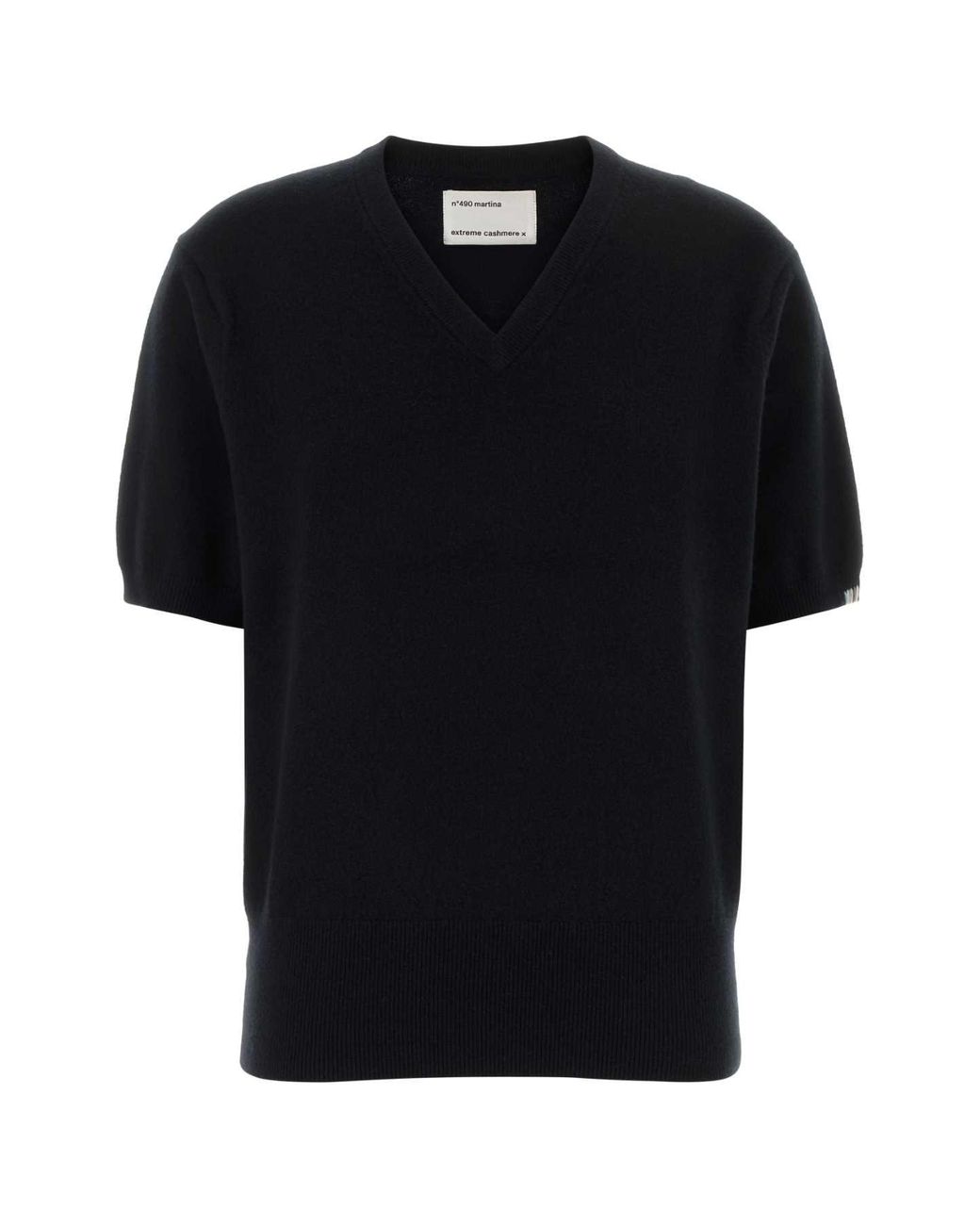 Extreme Cashmere Black Stretch Cashmere Blend Sweater