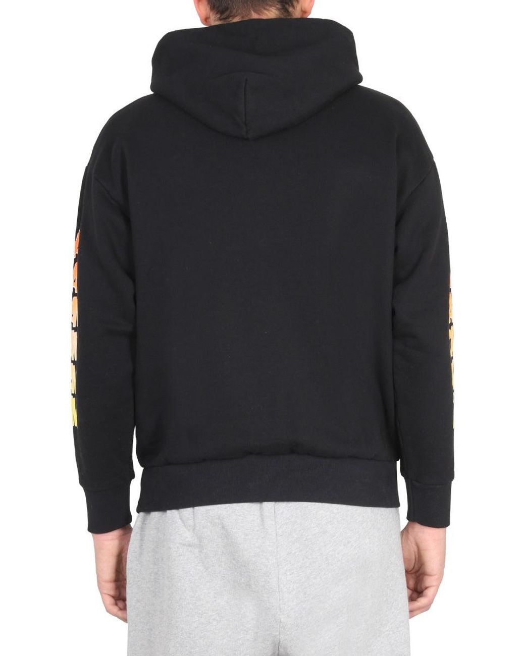 Aries Black Sweatshirt With Logo Print