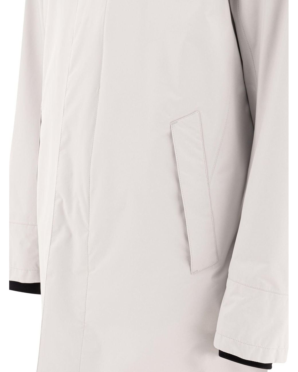 Herno White Lightweight Spring Coat for men