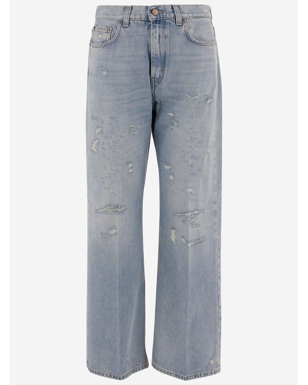 Haikure Blue Cotton Jeans