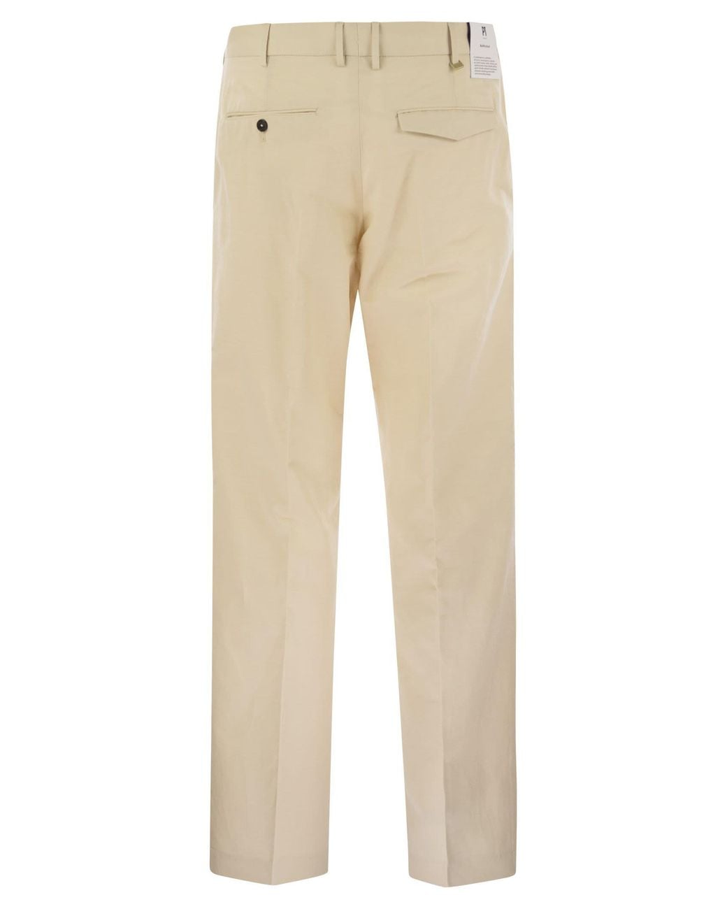 PT Torino Natural Michael Straight Leg Cotton Linen Trousers for men