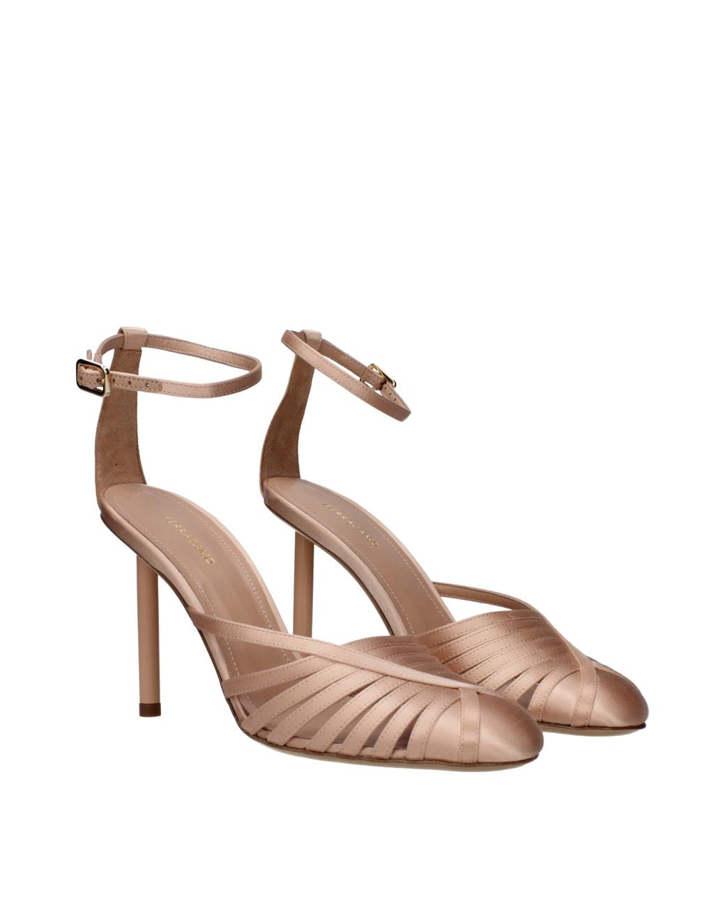 Ferragamo Multicolor Sandali Ermelia Donna Raso Rosa/Rosa Carne
