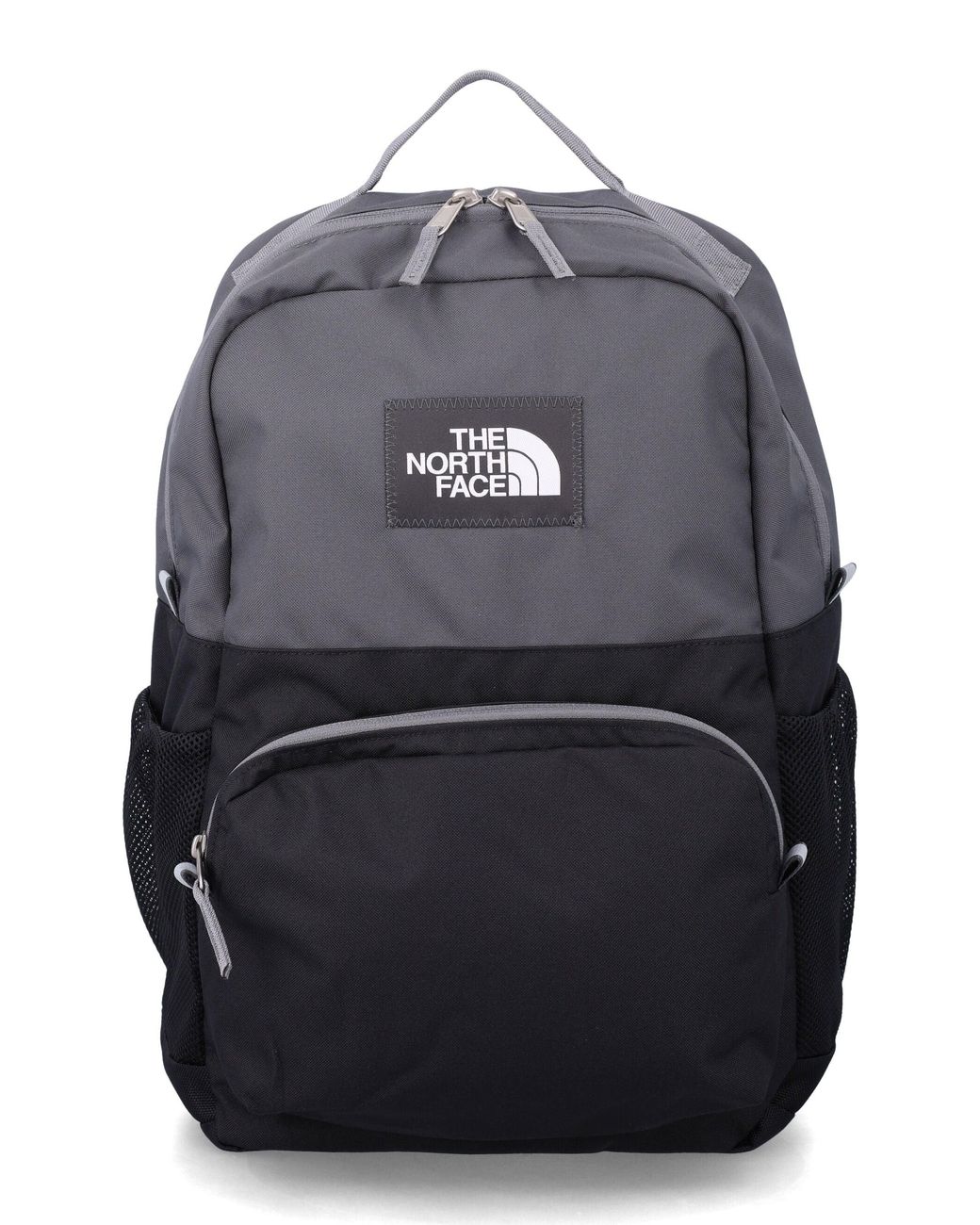 The North Face Gray Kids Backpack With Front Zip Pocket