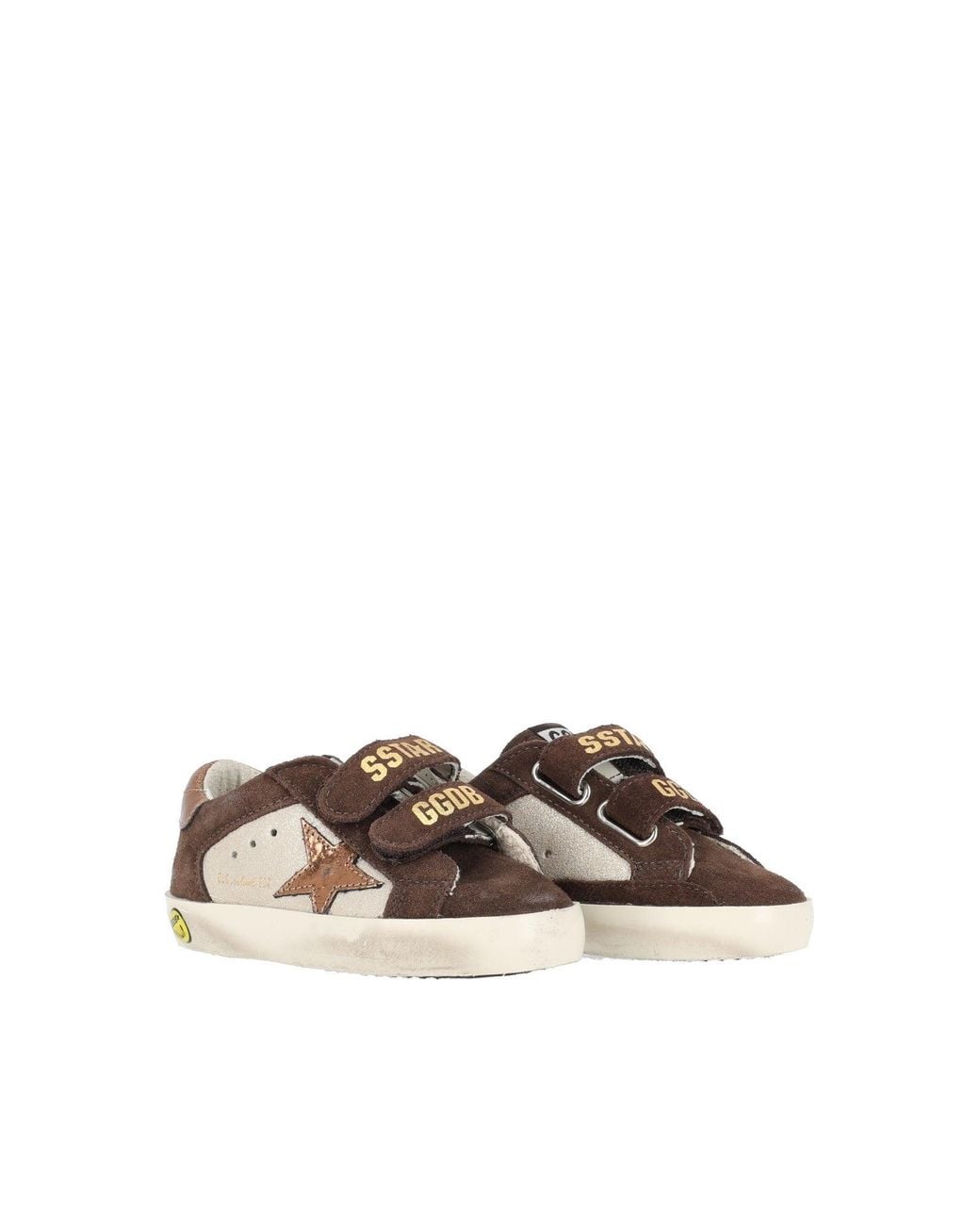 Golden Goose Deluxe Brand Multicolor Sneakers Old School Laminated Suede And Suede Upper Laminated Leather Star And Heel Sand