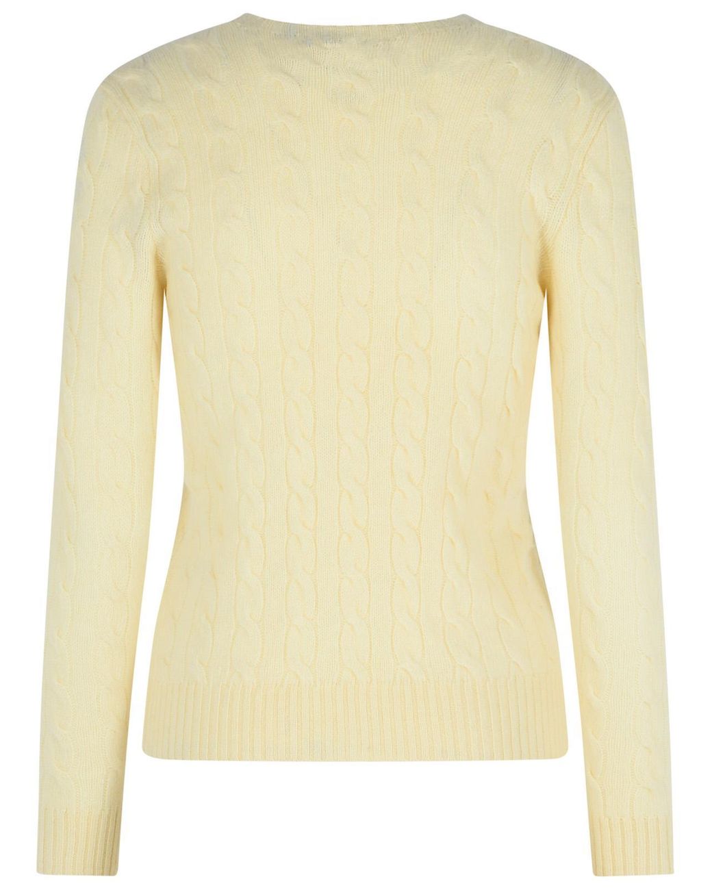 Polo Ralph Lauren Yellow Ivory Cashmere Blend Sweater
