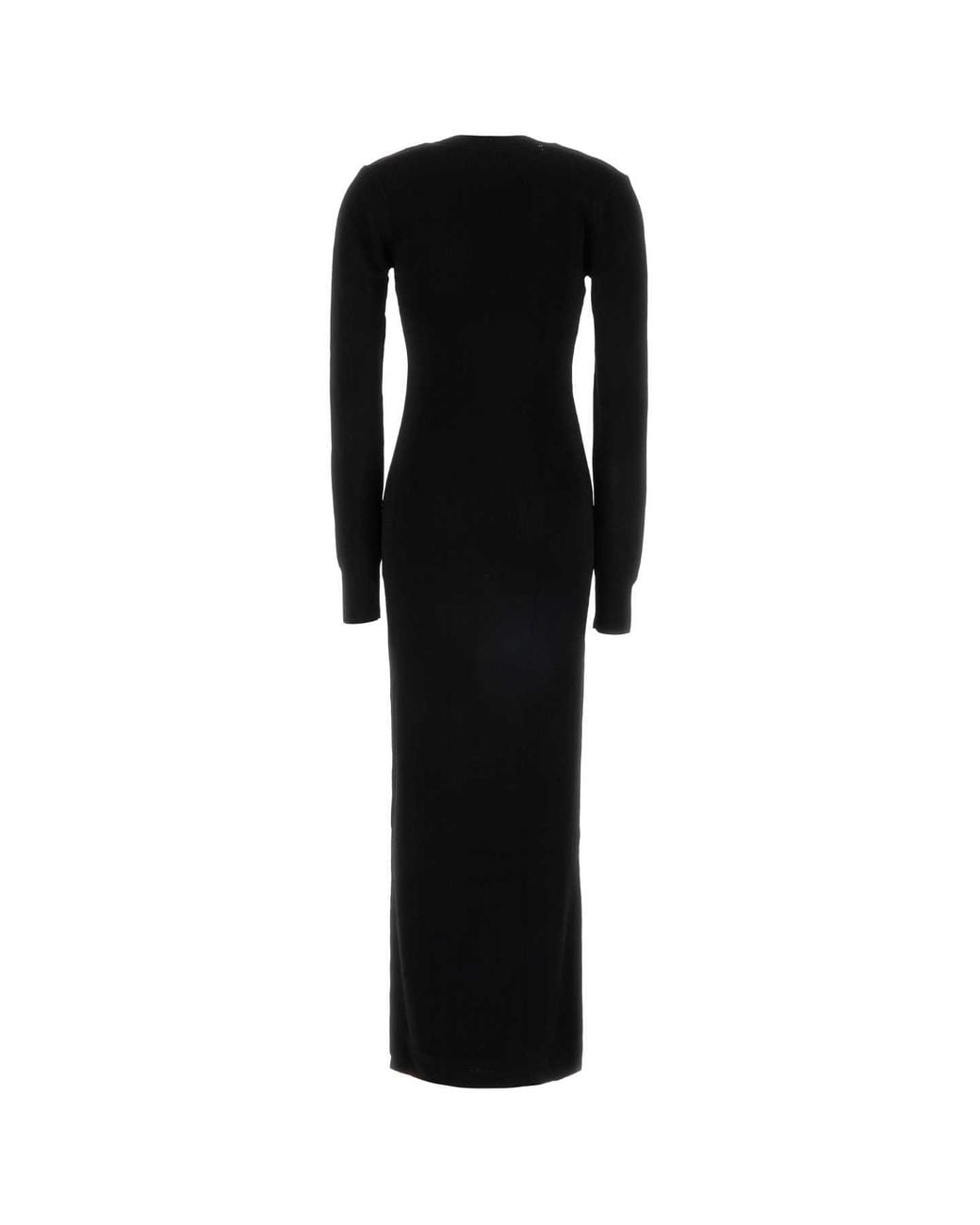 Entire studios Black Long Sleeve V Neck Midi