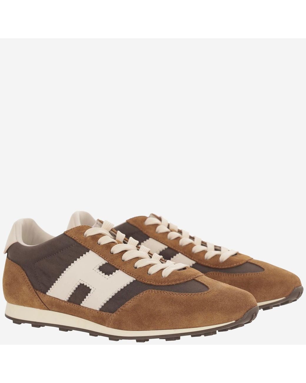 Hogan Brown Athletic Sneakers