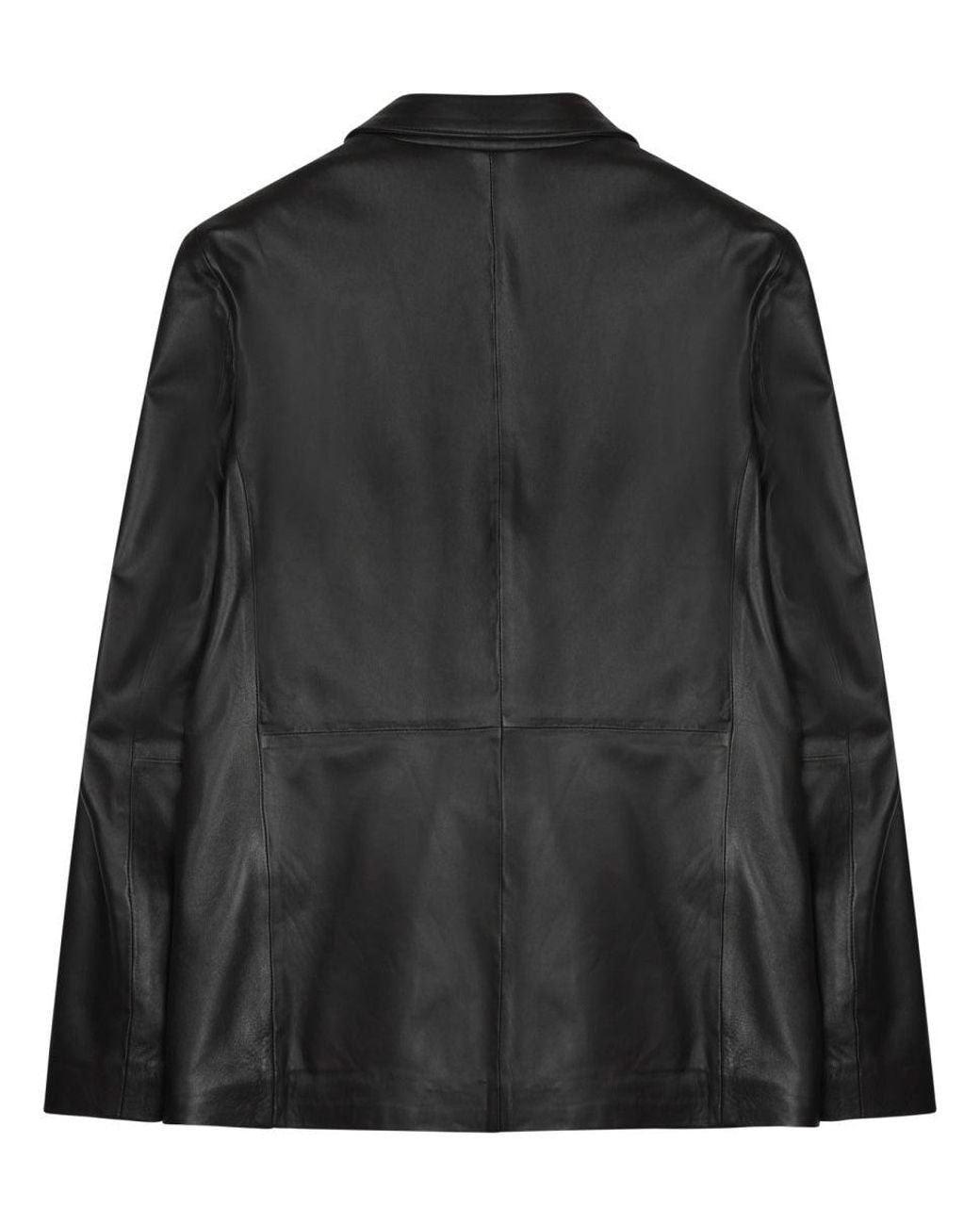 Department 5 Black Stylish Leather Jacket For