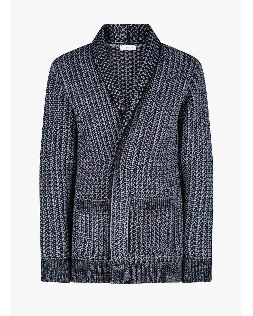 Dries Van Noten Blue 02810 Morly 9710 M.K.Cardigan Clothing