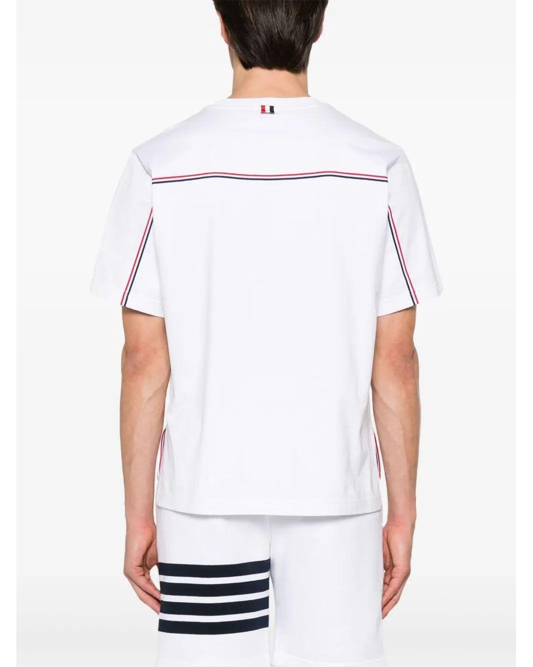 Thom Browne Black T-Shirts And Polos Self: Cotton for men