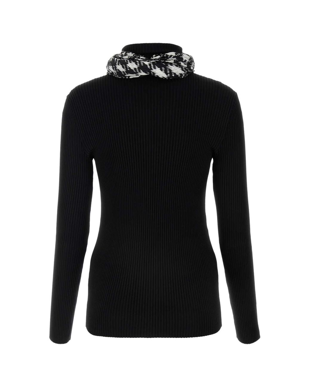 Burberry Black Viscose Blend Sweater