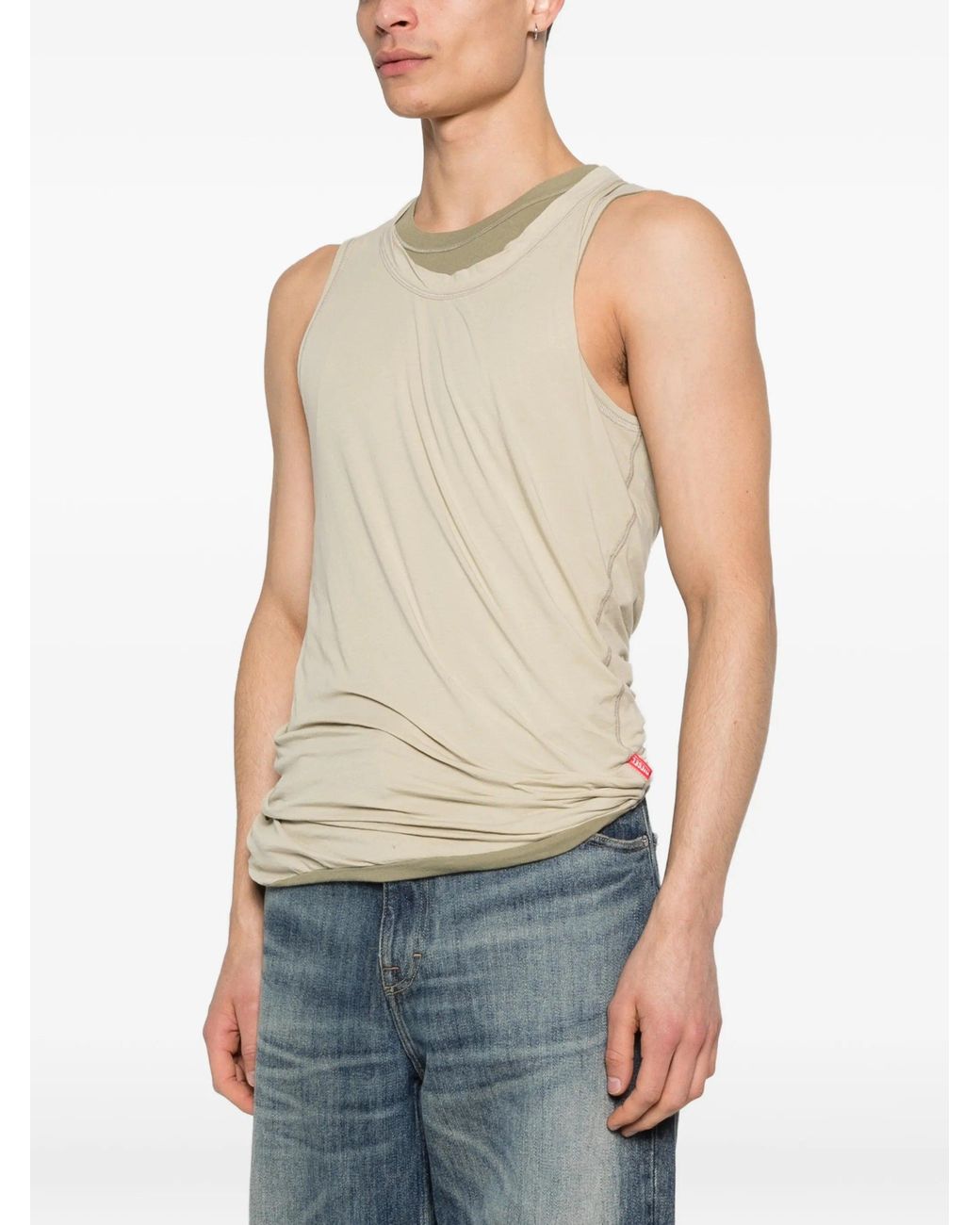 DIESEL Natural T Dred Plain Top