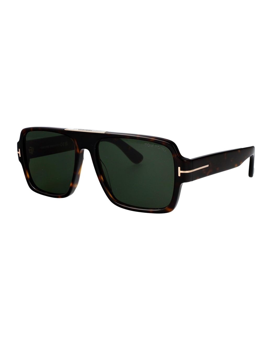 Tom Ford Green Round Sunglasses Ft1408 52 N