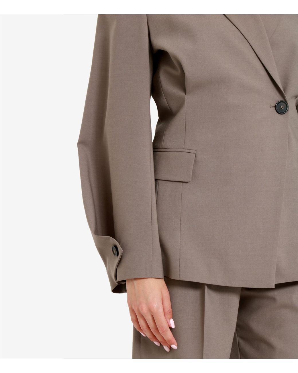 Erika Cavallini Semi Couture Brown Jackets Beige