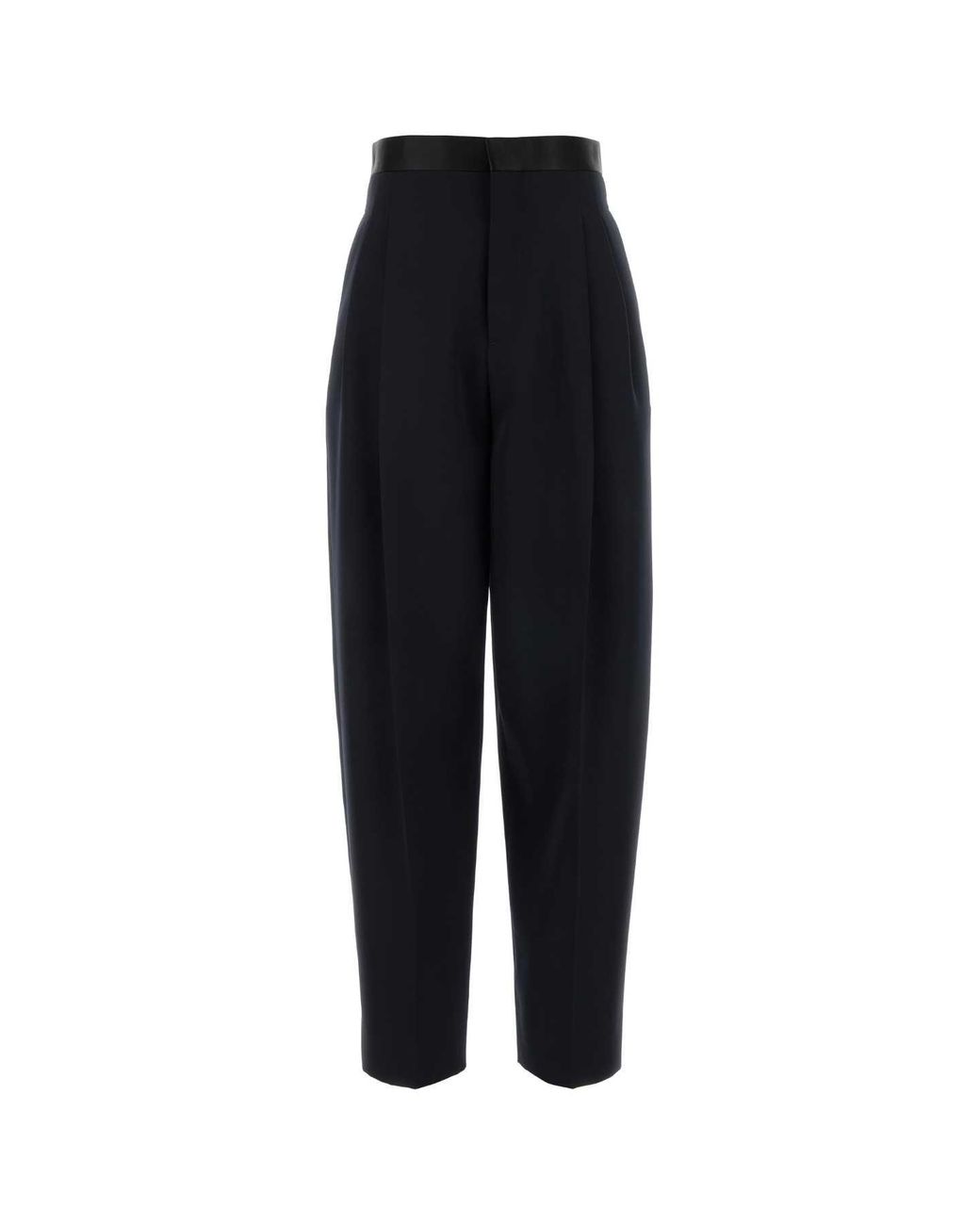 Bottega Veneta Black Wide Wool Pants
