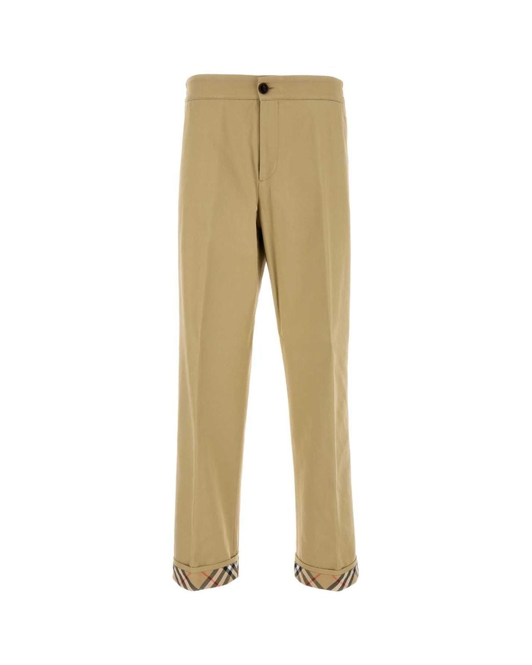 Burberry Natural Biege Twill Pant for men