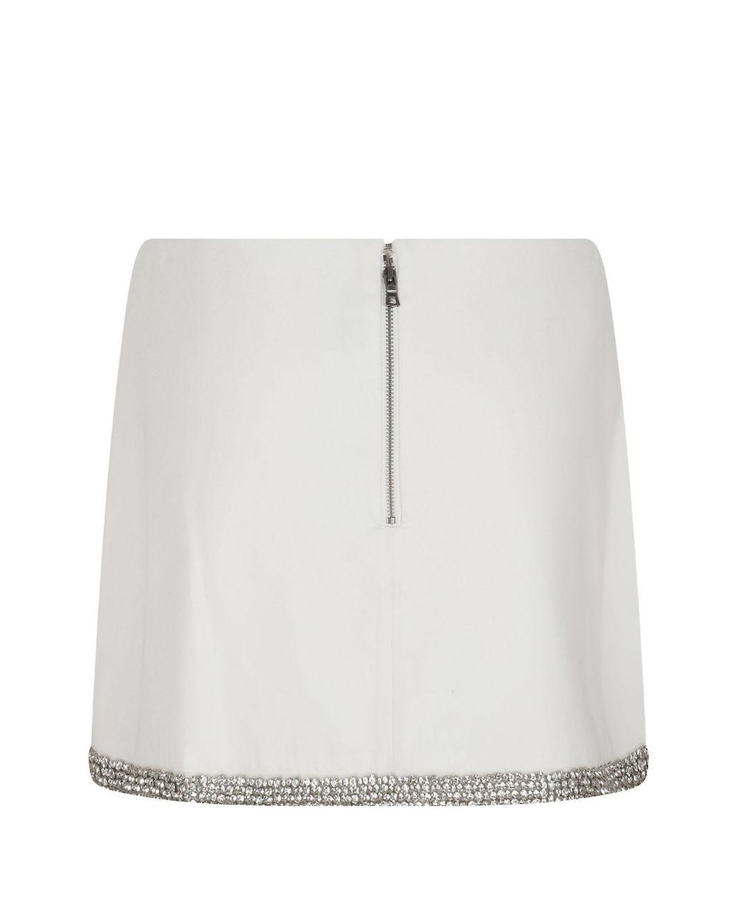 Alice + Olivia White Mini Skirt