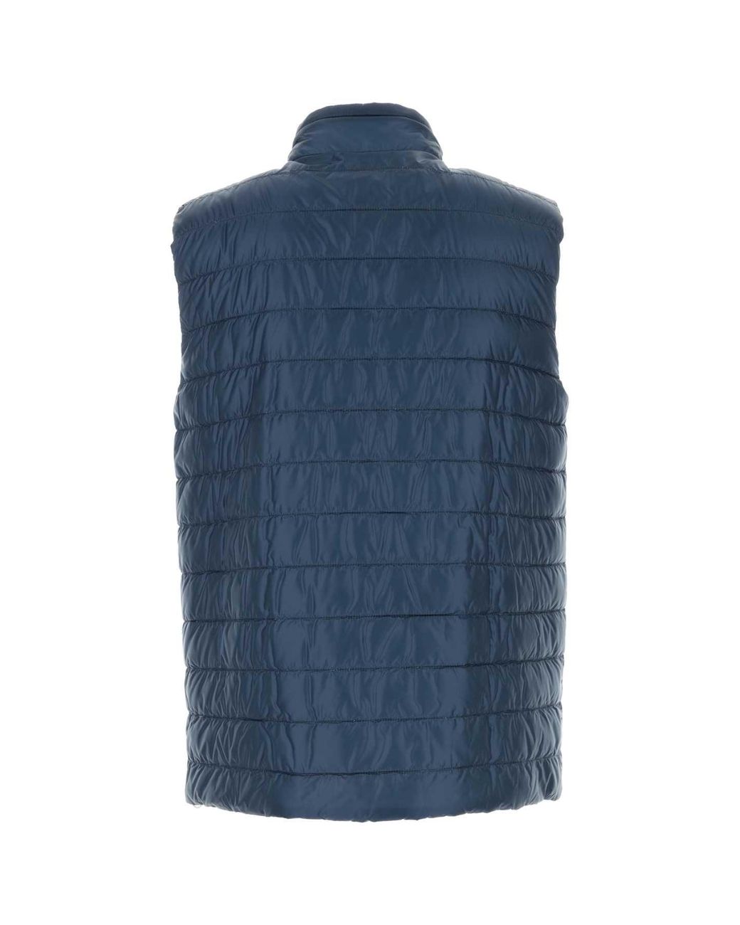 Herno Blue Nylon Reversible Down Jacket for men