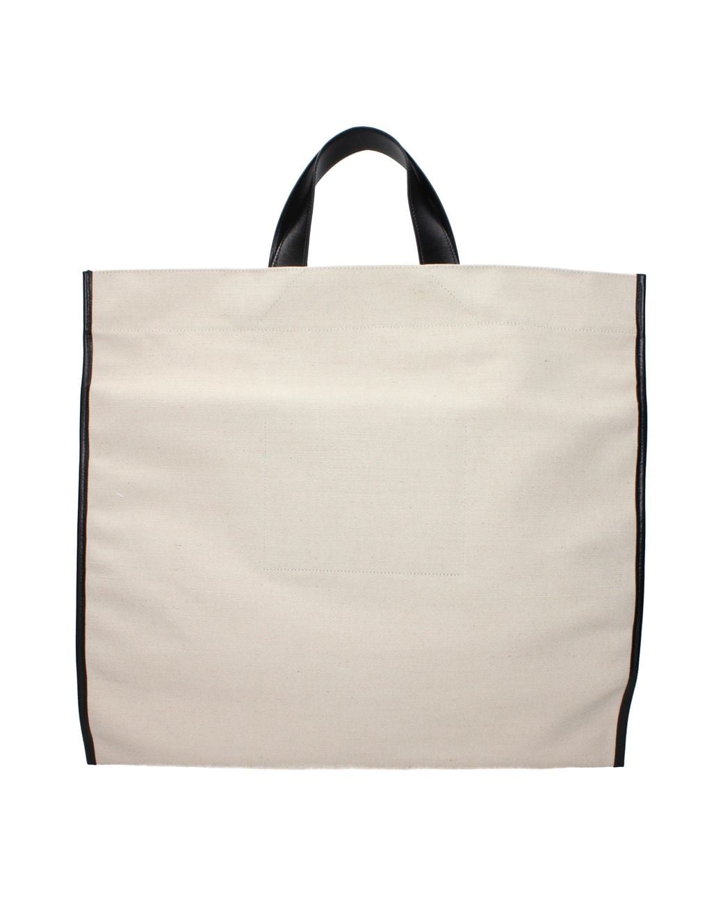 Jil Sander Natural Handbags Border Book Fabric And
