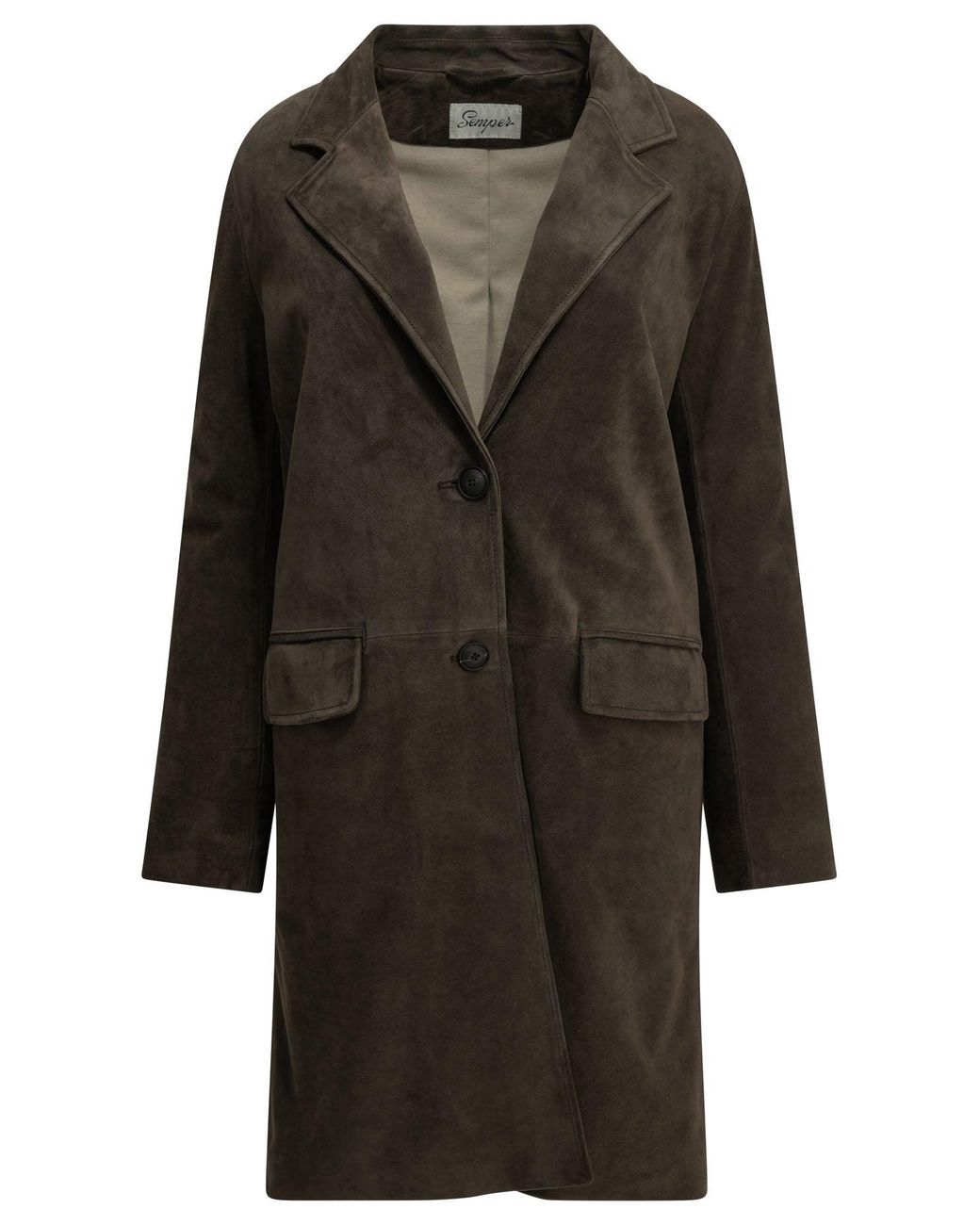 Semler Black Padded Suede Jacket