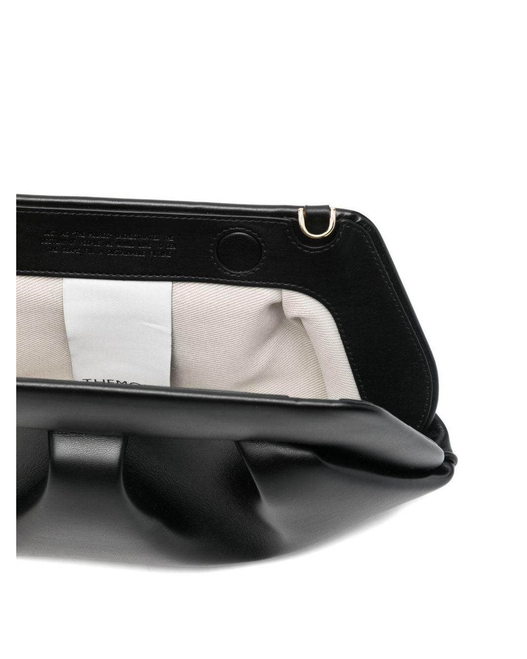 THEMOIRÈ Black Bios Baguette Vegan Leather Clutch