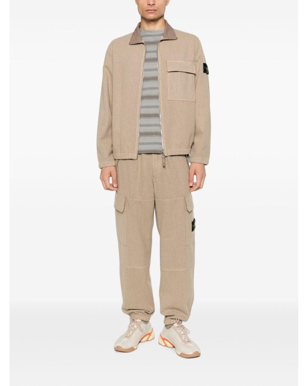Stone Island Natural Cargo Trousers