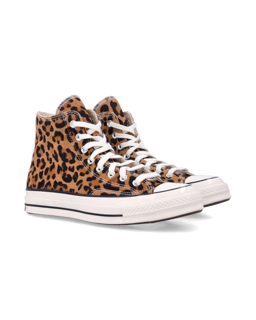 Converse Natural Chuck 70 Leopard Pony Hair High-Top Sneaker