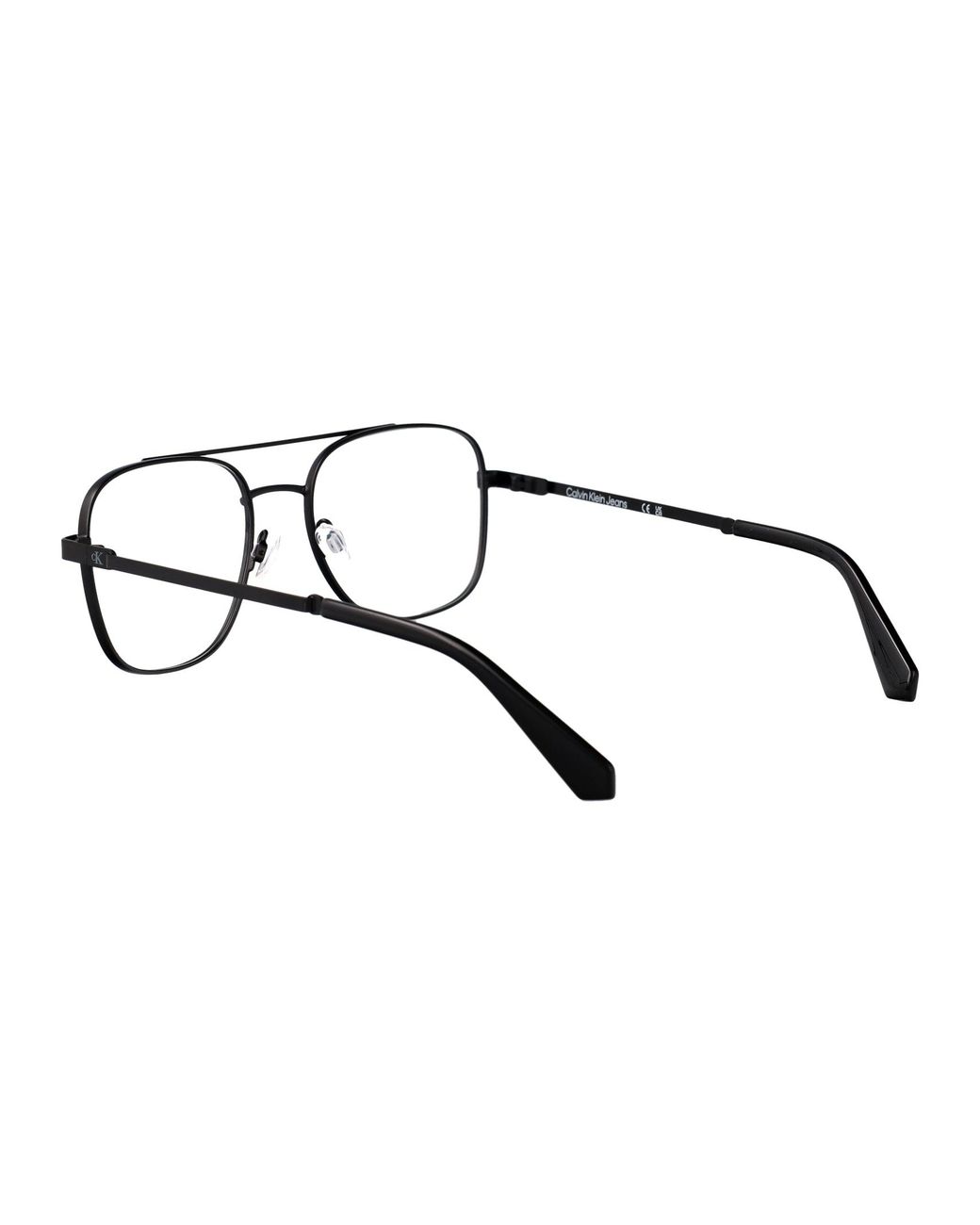 Calvin Klein Black Matte Metal Glasses for men